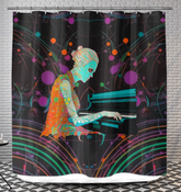 Elegant bathroom decor featuring the Daisy Dream Shower Curtain with daisy patterns.